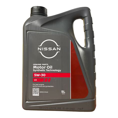 nuotrauka: NISSAN Motor Oil Synthetic Technology 5W-30 ACEA C3 RN17 buteliukas
