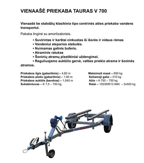 priekabos pakabos sistema su lingėmis ir amortizatoriais