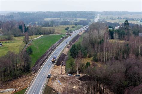 Kelio darbai rekonstruojamame ruože.