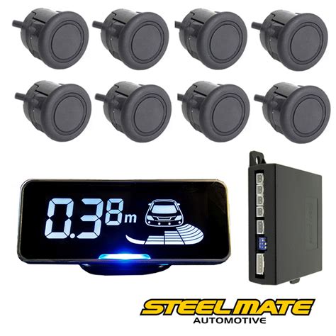 Steel-Mate PTS410 parkavimo jutikliai montuojami buferyje