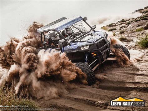 Geoffroy Noel de Burlin driving an SSV in a desert rally