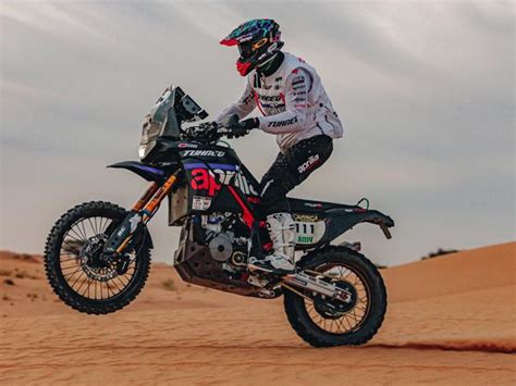 Jacopo Cerutti celebrating his victory at Africa Eco Race