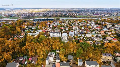 Kauno panorama su keliais automobiliais