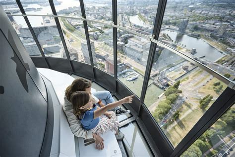 Euromast bokšto vaizdas Roterdame