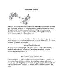 Schematinis nepriklausomos automobilio važiuoklės pavaizdavimas su stabilizatoriaus ir jo traukių padėtimi