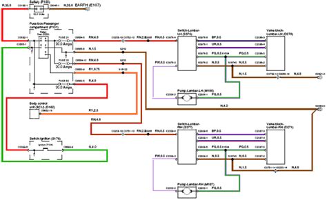 schema: Range Rover L322 salono ventiliatoriaus ir pečiuko rezistoriaus išdėstymo principinė schema