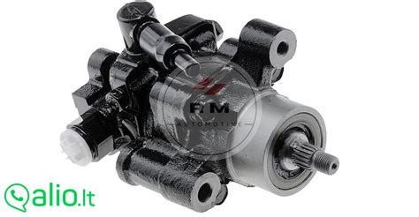 Schema, iliustruojanti hidraulinės vairo stiprintuvo sistemos komponentus (siurblys, bakelis, žarnos, vairo mechanizmas)