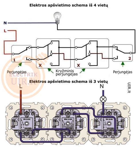 schema: ksenoninio žibinto bloko sujungimas su automobilio elektros sistema