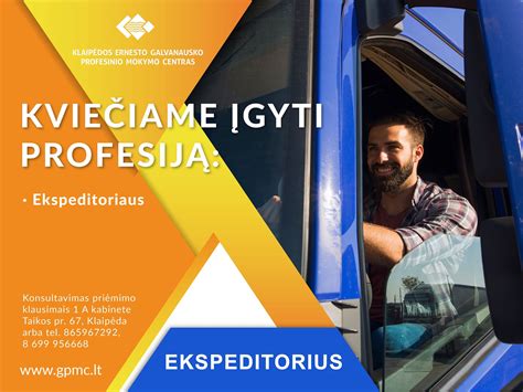 Infografika: vairuotojo ekspeditoriaus reikalingos savybės ir įgūdžiai