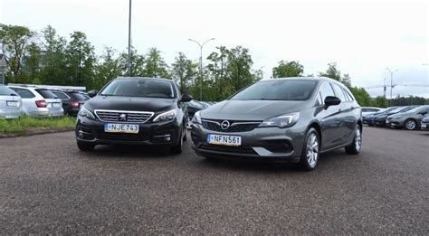 Teminis nuotrauka: Peugeot ir Opel automobilių modeliai