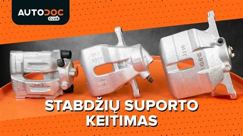 Vaizdas, rodantis korozijos pažeistą stabdžių suportą