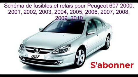 Peugeot 607 detalizuota schema su elektronikos komponentais