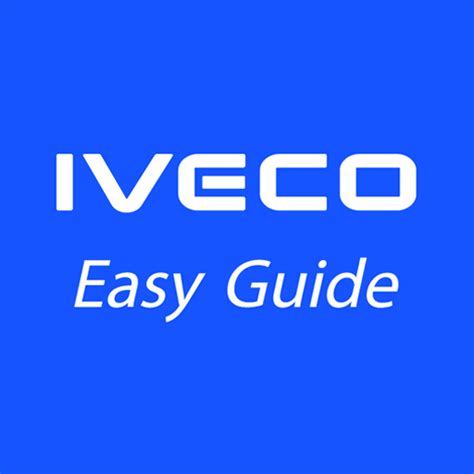 IVECO Easy Guide programėlės sąsajos pavyzdys