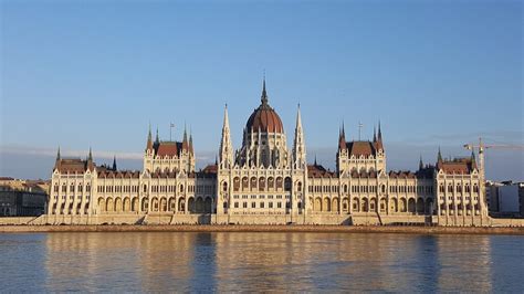 Budapešto panorama su Parlamento rūmais ir Dunojumi