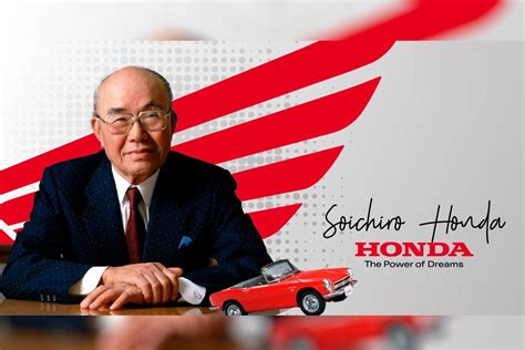 Teminė nuotrauka: Soichiro Honda, „Honda“ logotipas