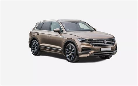 Thematic photo of Volkswagen Touareg SUV in a dynamic pose