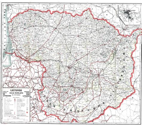 Lietuvos kelių būklės žemėlapis su KOS stotelių vietomis