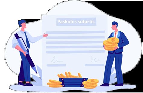 Infografika: mokestinės paskolos sutarties sudarymo procesas ir žingsniai