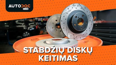 Sumažinto dilimo stabdžių diskų techninė schema.