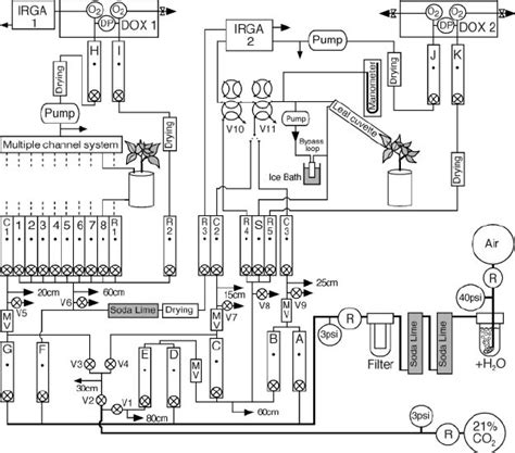 Rotax 912 variklio schema su pažymėta tepalų sistema