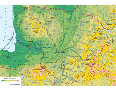 Akonkagvos kalno topografinis žemėlapis ir geologinė schema