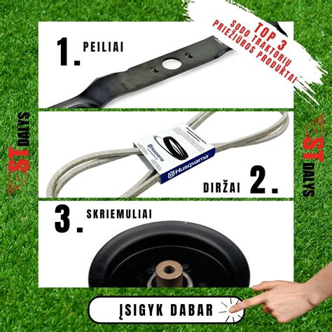 Traktorių dalių suderinamumo infografika