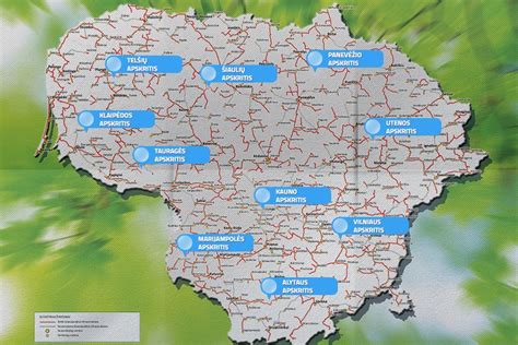 Geoportal.lt žemėlapis su elektros tinklo infrastruktūra