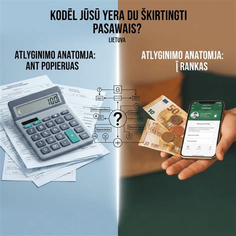 Pinigai ir atlyginimo vokas