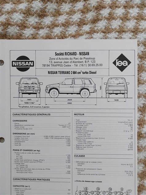 Techninė schema: Nissan Terrano rėmo ir pakabos struktūra