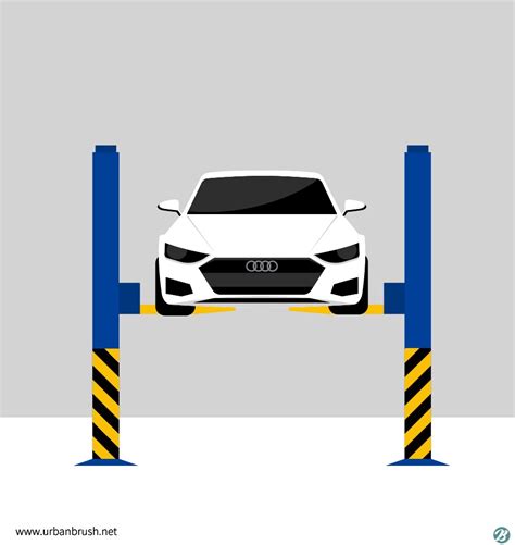 automobilio priežiūros iliustracija