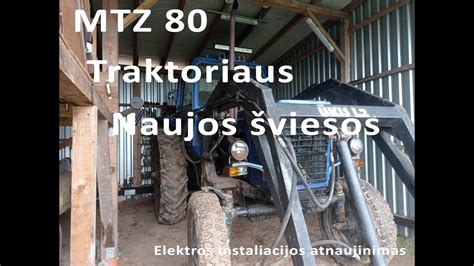 Schema, rodanti MB-trac traktoriaus transmisijos ir važiuoklės ypatumus