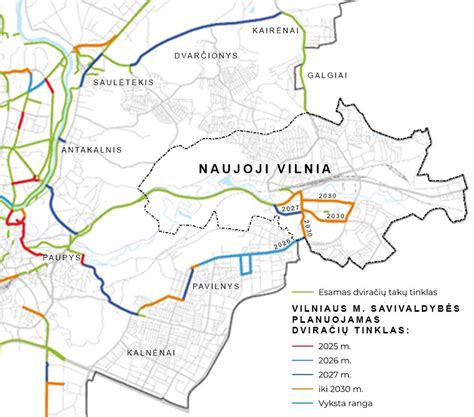 Dviračių takų tinklas Šiaulių mieste