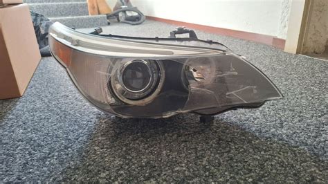 BMW E61 universalo siluetas su pažymėtais varikliais