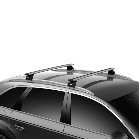 Infografika: Thule WingBar Evo aerodinamikos ir T-takelių sistemos principas