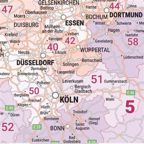 Vokietijos žemėlapis su pagrindinių miestų valstybinių numerių kodais
