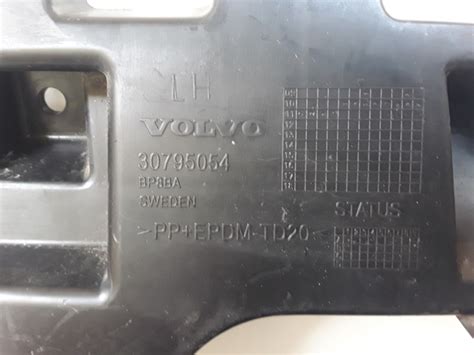 Volvo S60 galinio žibinto diagrama su funkcijų žymėjimais