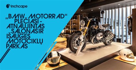 Motociklų salono interjero nuotrauka su eksponuojamais BMW Motorrad motociklais