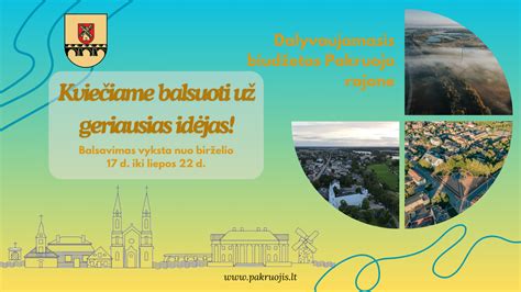 Infografika apie Pakruojo rajono biudžeto projektų įvykius