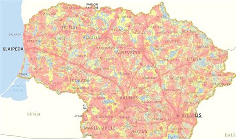 Garantijos aprėpties žemėlapis