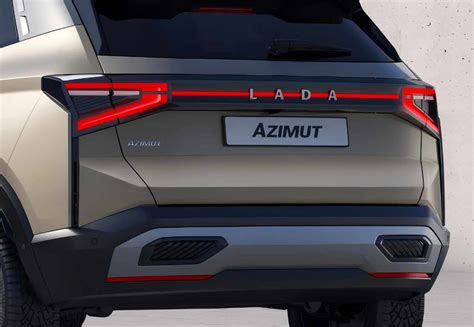 Lada Azimut automobilio galinė dalis su LED juosta