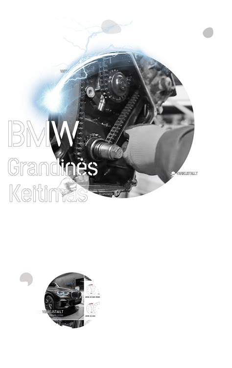 BMW N47 variklio paskirstymo grandinės schema