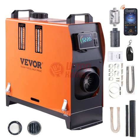 dyzelinis šildytuvas VEVOR 8 kW su LCD ekranu