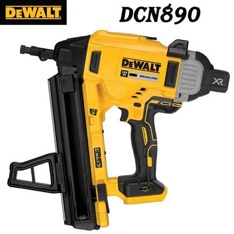 Schematiškai pavaizduoti DEWALT DCN890 vinių tipai ir matmenys