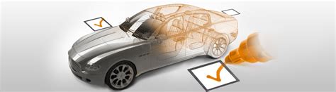 Ilustracija, rodanti automobilio patikros procesą, su išvardintais pagrindiniais patikros punktais.