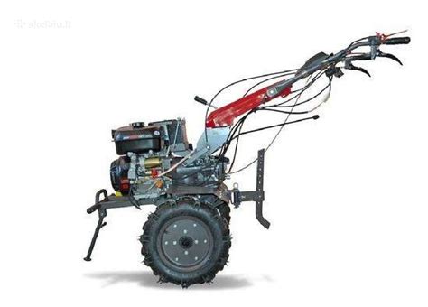 Motobloko BISON su sumontuota freza ir ratais