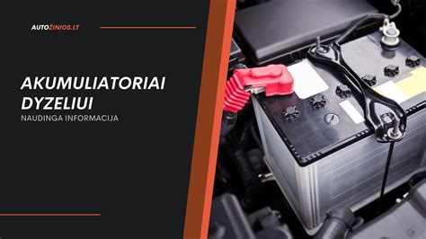 infografikas: akumuliatoriaus techninių parametrų (talpos (Ah), paleidimo srovės (A) ir dydžio) palyginimas