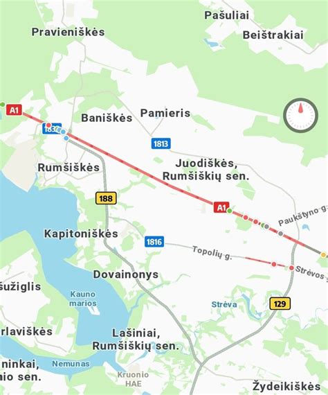 Sschema arba vizualizacija, atvaizduojanti avarijos aplinkybes kelyje Rokiškis-Čedasai
