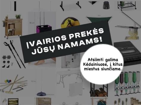 įvairios prekės namams ir sodui