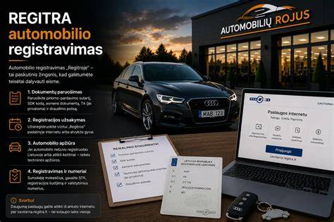 Infografika: Regitra teisių išdavimas ir registravimas - žingsniai