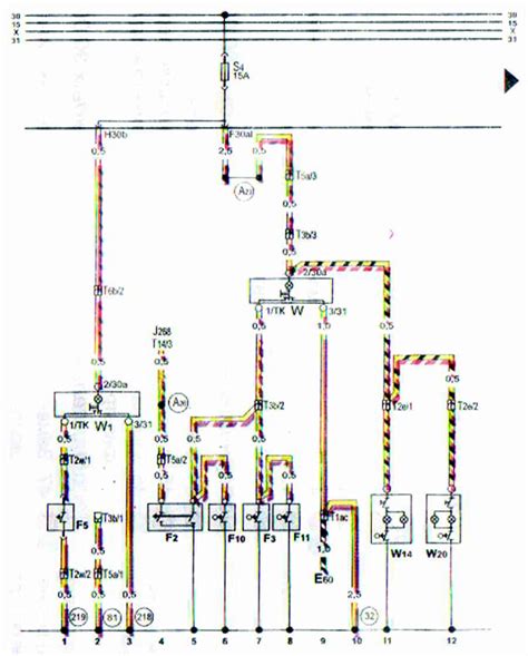 Audi 80 B4 galiniai stabdžiai schema